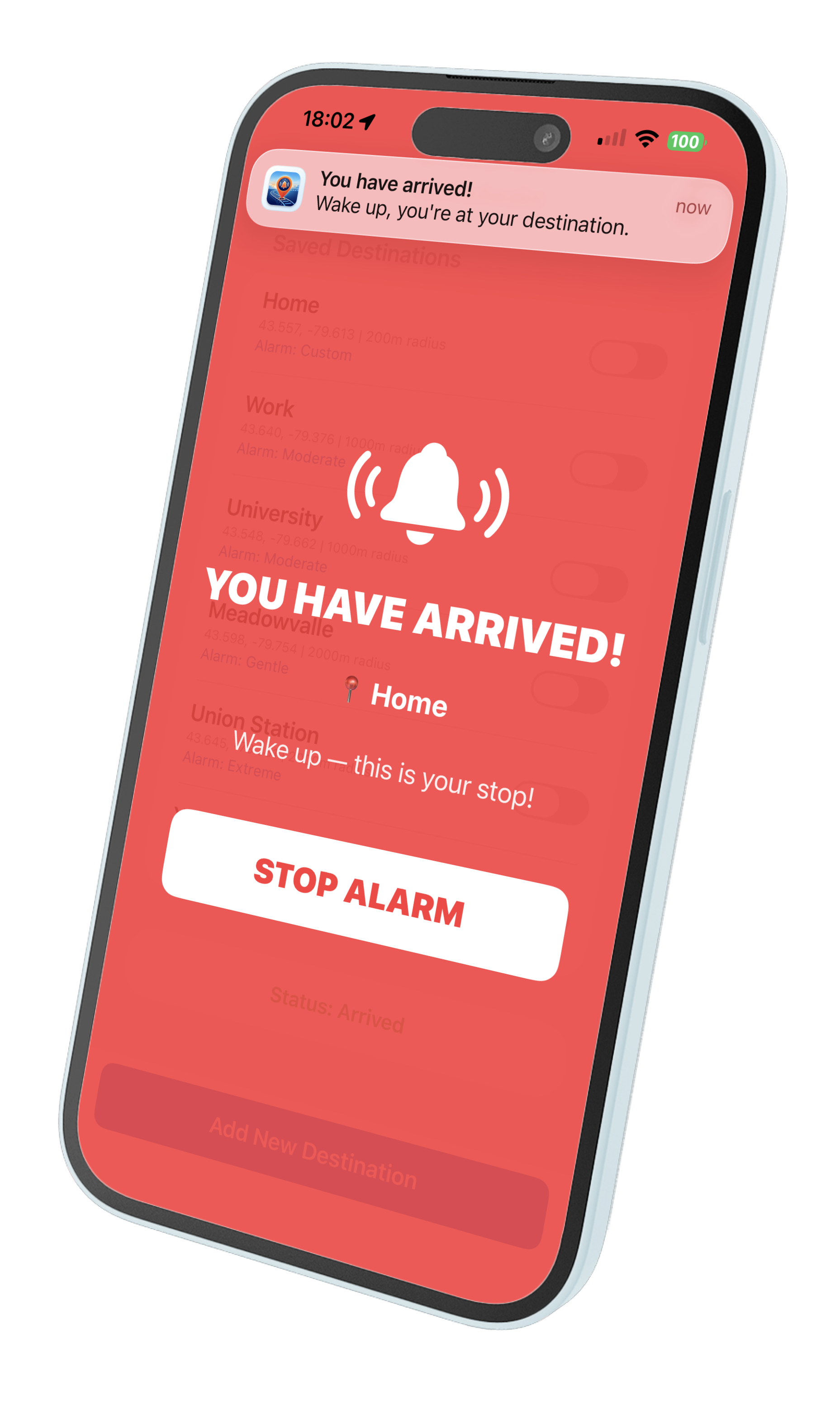 ArriveAwake Interface
