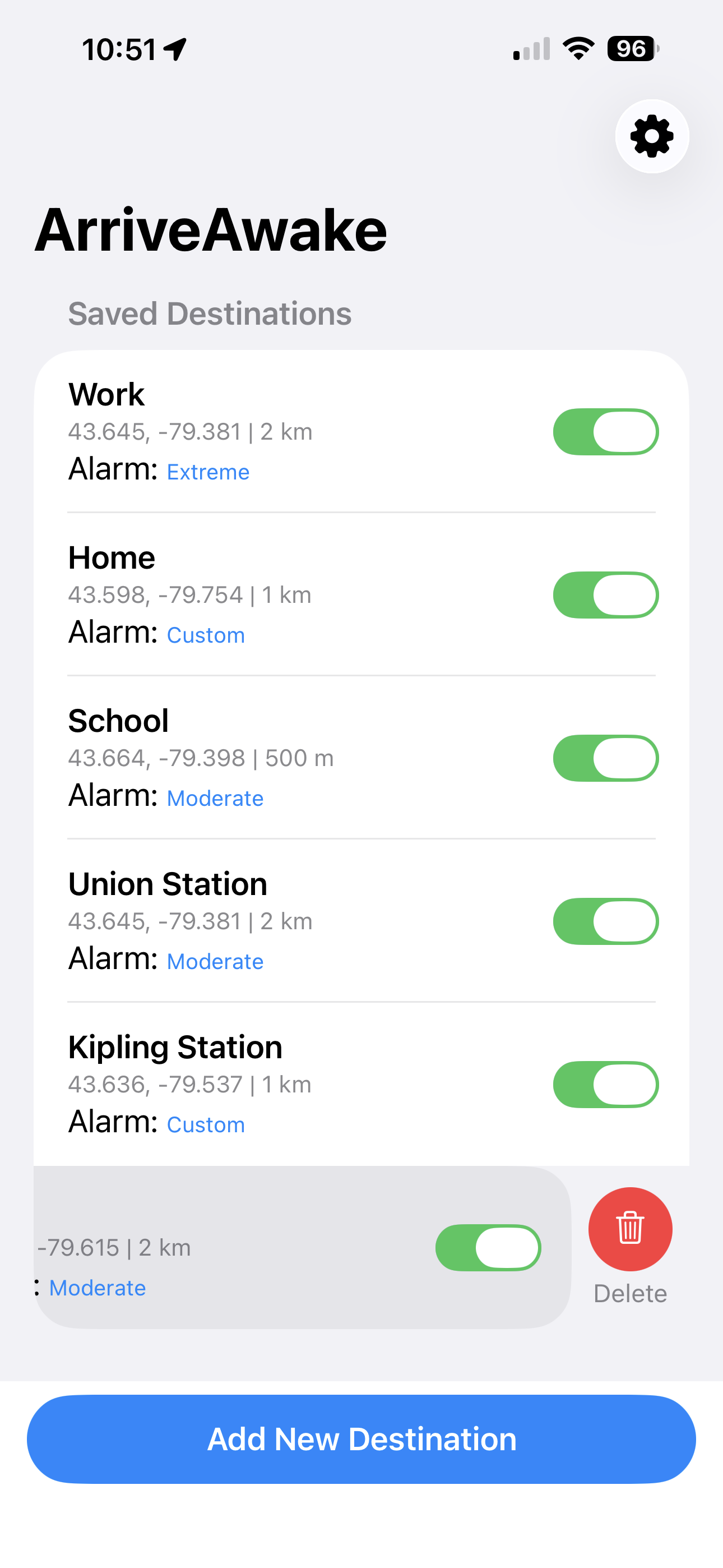 Add Alarm Configuration