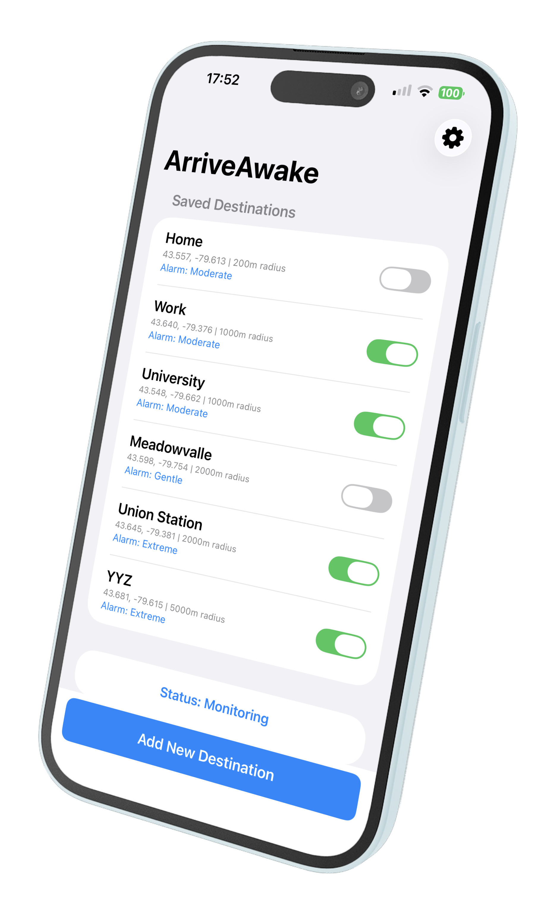 Add Alarm Configuration